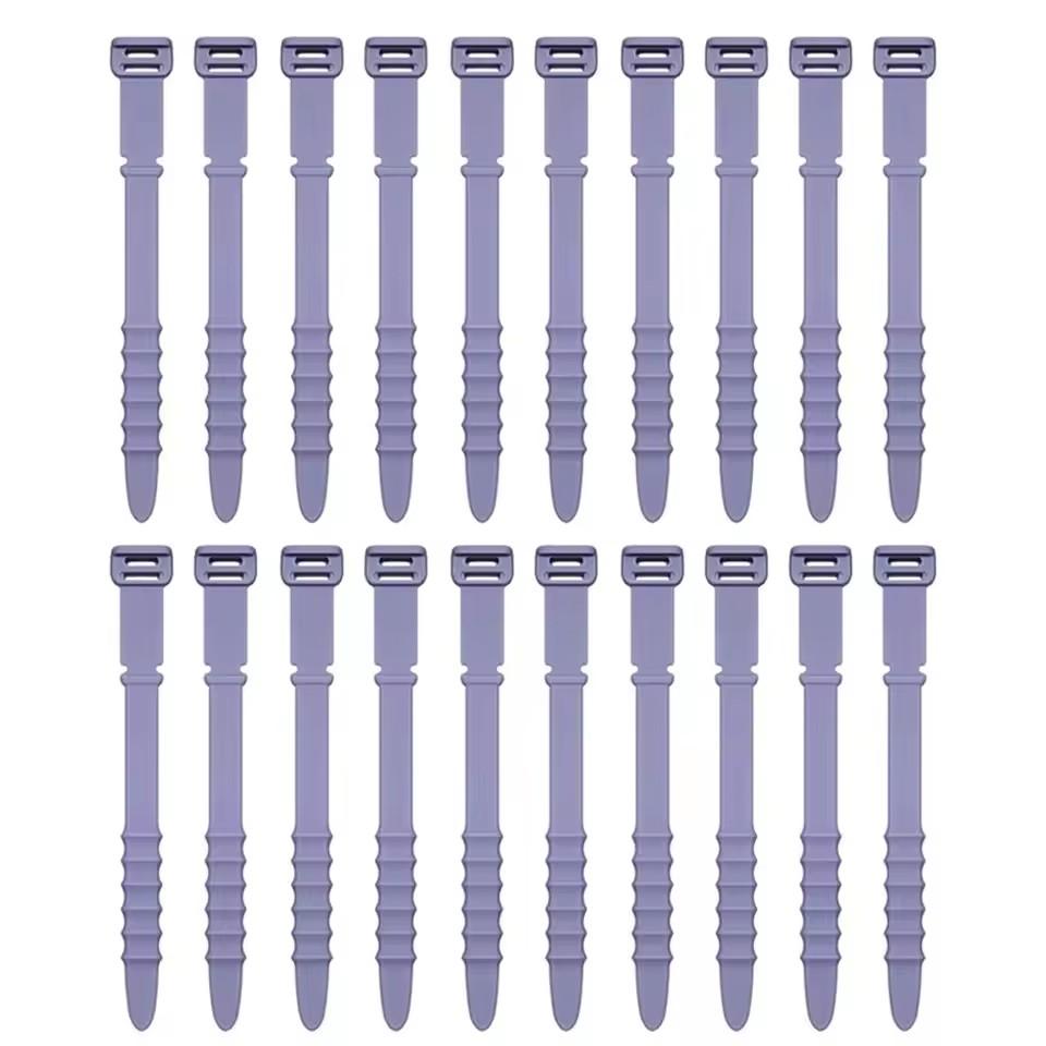 Silicone Cable Ties, Cord Organizer, Cable Straps, Reusable Cord Ties, Travel Cable Organizer, Cute Elastic Tie, Wire Ties