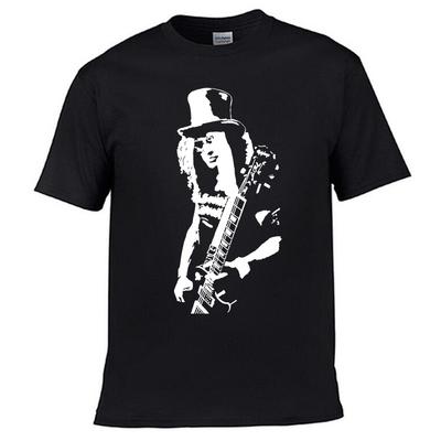 Slash Rock Band T Shirt Gun N Roses Mens Short Sleeve Design Shirt High Quality Print New Summer Style Cotton Shirts Plus Euro