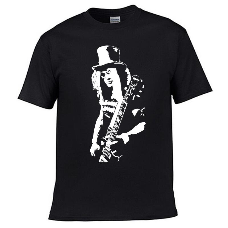

Slash Rock Band T Shirt Gun N Roses Mens Short Sleeve Design Shirt High Quality Print New Summer Style Cotton Shirts Plus Euro S разноцветный