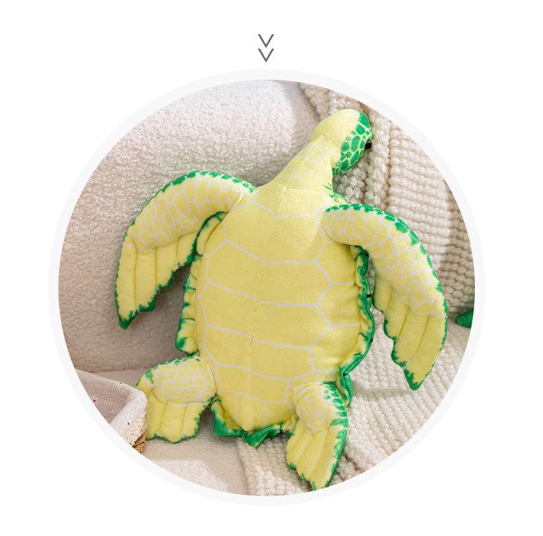 Plush Sea Turtle Pillow - Aquarium Souvenir Doll Gift