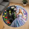 1pc Wicked Pattern Office Round Rugs, Under Chair Round Rugs for Living Room, Bedroom, Bathroom Decoration Carpet 091848