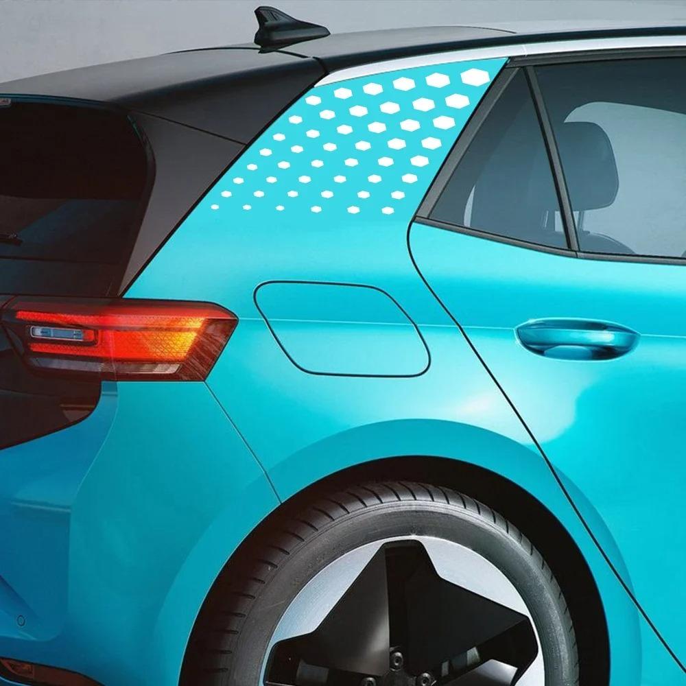 2Pcs Car Body C Pillar Stickers Dots Style DIY Vinyl Decals Auto Decoration Stickers Accessories For Volkswagen VW ID.3 ID3 GTX