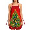Christmas Aprons Christmas Tree Santa Claus Dress-Up Decorative ApronsWaterproof and Oil-Proof for Festive Cooking Holiday Decor