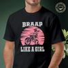 Men Cotton Casual T-shirts Braap Motorcycle Girl Motocross Tee Men S Summer Cycling Sportswear