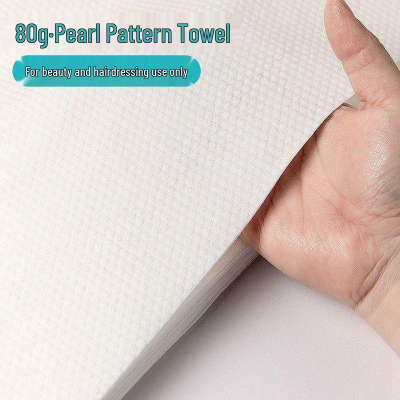 Barbershop & Salon Disposable Absorbent Cotton Towels for Shampooing and Hairdressing