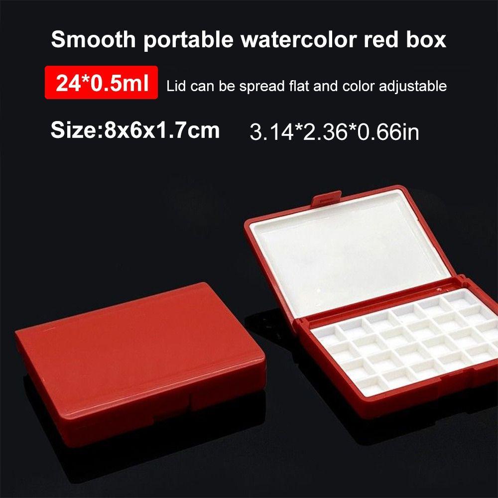 12/24 Girds Painting Box Plastic Colour Dispenser New Palette Watercolor