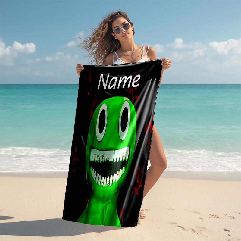 Personalized customized proof beach towel with Garten Of Banban pattern - soft, absorbent,quick-drying,perfect swimming,camping&bathing