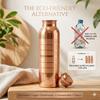 Nirmal Ganga Silver Touch Luxury Copper Bottle 1L (Pack of 3) | Premium Copper Water Bottle | Elegant & Leakproof