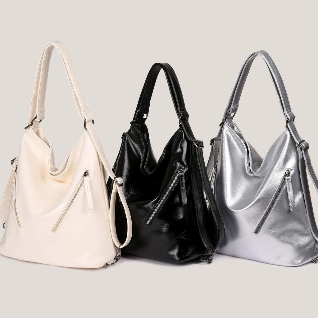 Für Herbst und Winter gibt es zahlreiche Funktionen wie Tragetaschen, Umhängetaschen, Handtaschen mit Reißverschluss, Rucksäcke aus weichem Leder für Damen