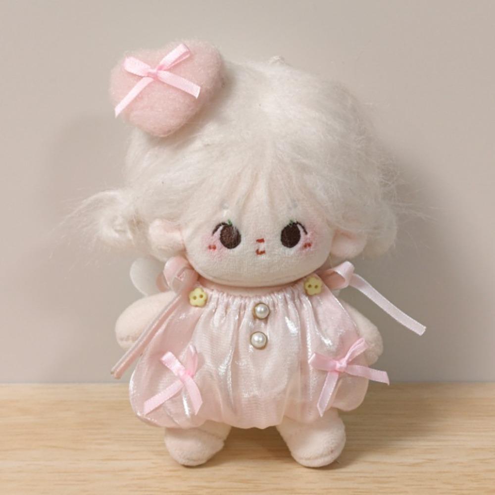 

Love Hairclip 10cm Cotton Doll Clothes with Wing Doll Dress Up Set Children s Gift синій