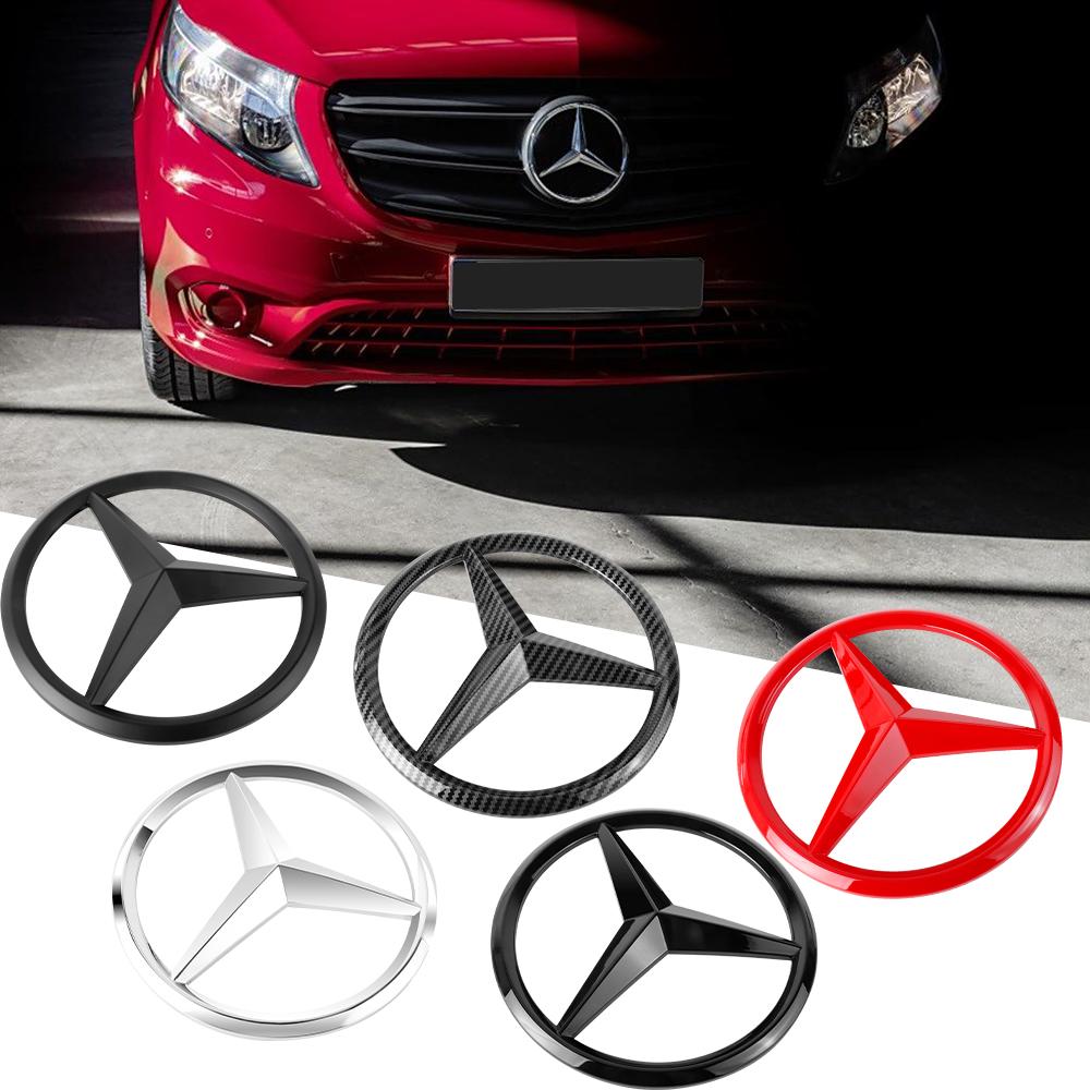 Car Front Grille Emblem Sticker Decoration for Mercedes Benz AMG Class W447 W204 W205 GLK GLA CLA Smart Auto Styling Accessories PQ7