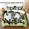 3Pcs Kill La Kill Anime Bedding Set 3D Print Ryuko Matoi Duvet Cover Pillowcases For Teens Fans Room Decor Gift  Bed Linen