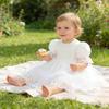 Robe en Tulle à Manches Bouffantes pour Bébé Fille pour le Premier Anniversaire ou le Baptême