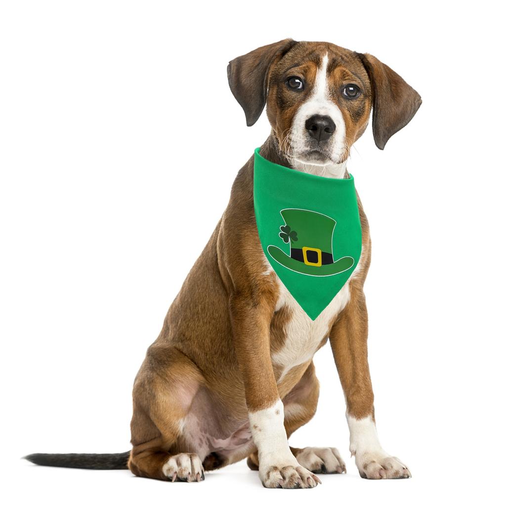 St. Patrick's Day Dog Bandanas  Dog Scarf Green Washable Scarf