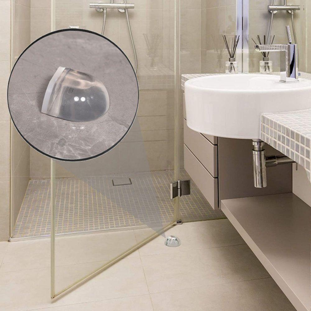 2pcs Self Adhesive Floor Holder Wall Protectors Doorstop New Door Stopper Home