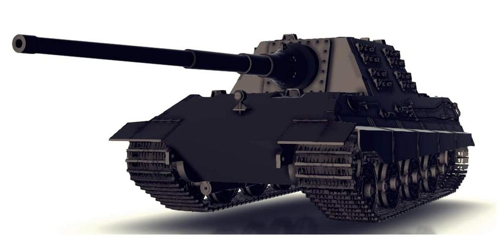 Rocket Models 1/35 Fist of War Series German E-50 Tank Destroyer Jagdtiger II Plastic Model 47022