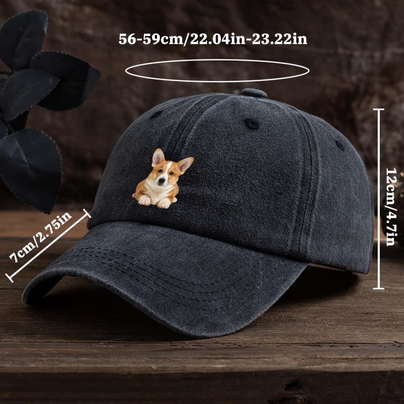 Corgi Printed Baseball Hat Fashionable Versatile Peaked Cap Outdoor Men's Hat Trend
