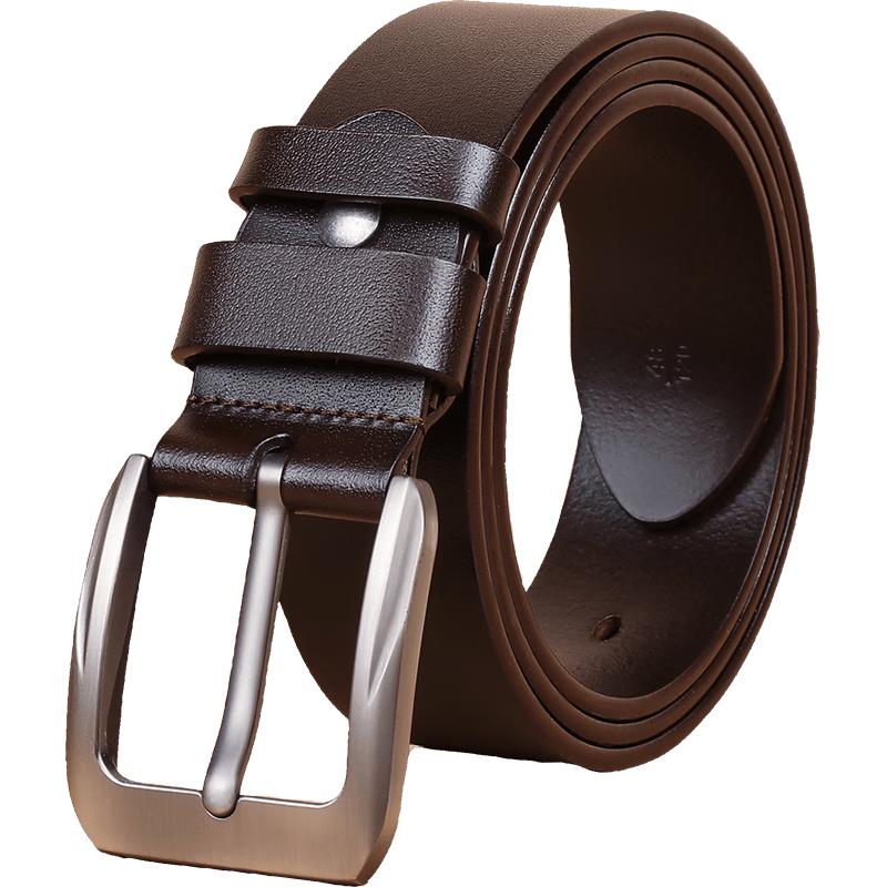 Viney Men s Genuine Leather Pin Buckle Belt