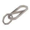 Ti Alloy Keychain Clip Dual Gate Quick Release EDC Key Ring Holder Organizer for Men Women