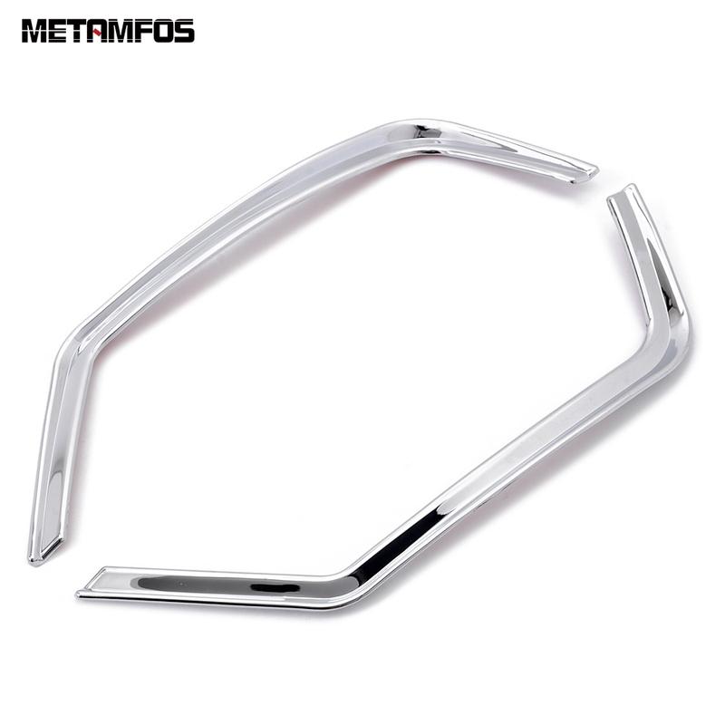 Fog Tail Light Lamp Cover Trim For Ford Kuga Escape 2013 2014 2015 Hatchback Chrome Foglight Foglamp Bezel Exterior Accessories