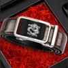 Dragon Year Dragon-Shape Automatic Buckle Men's Belt Leisure Business Bamboo Pattern Crocodile Pattern Automatic Belt