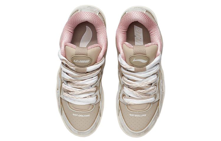 Li Ning Deluxe SP Low Abrasion Resistant Breathable Low top Basketball Shoes Women's Loose Earth AGBR096-2