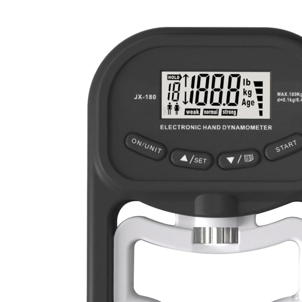 Elektronisk greppmätare Handdynamometer Digital Display Styrkemätning för träning