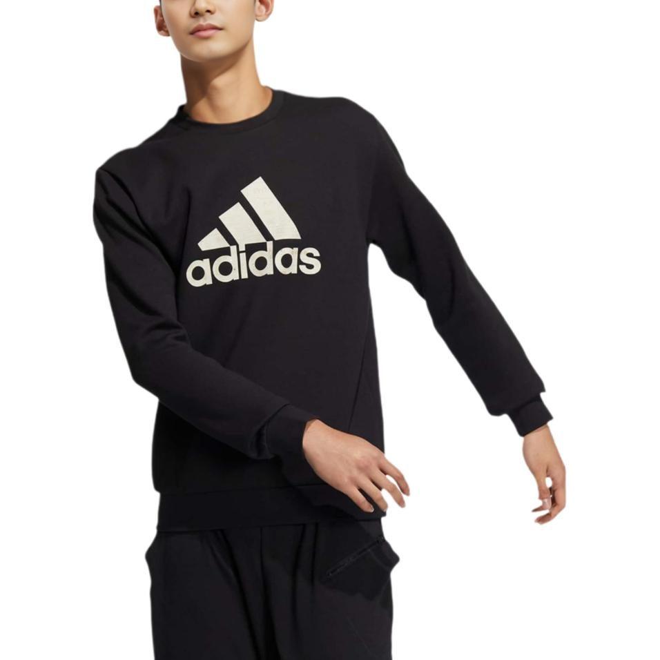 adidas Sweatshirts Men's Black Crew Neck Moderate Regular HN8995