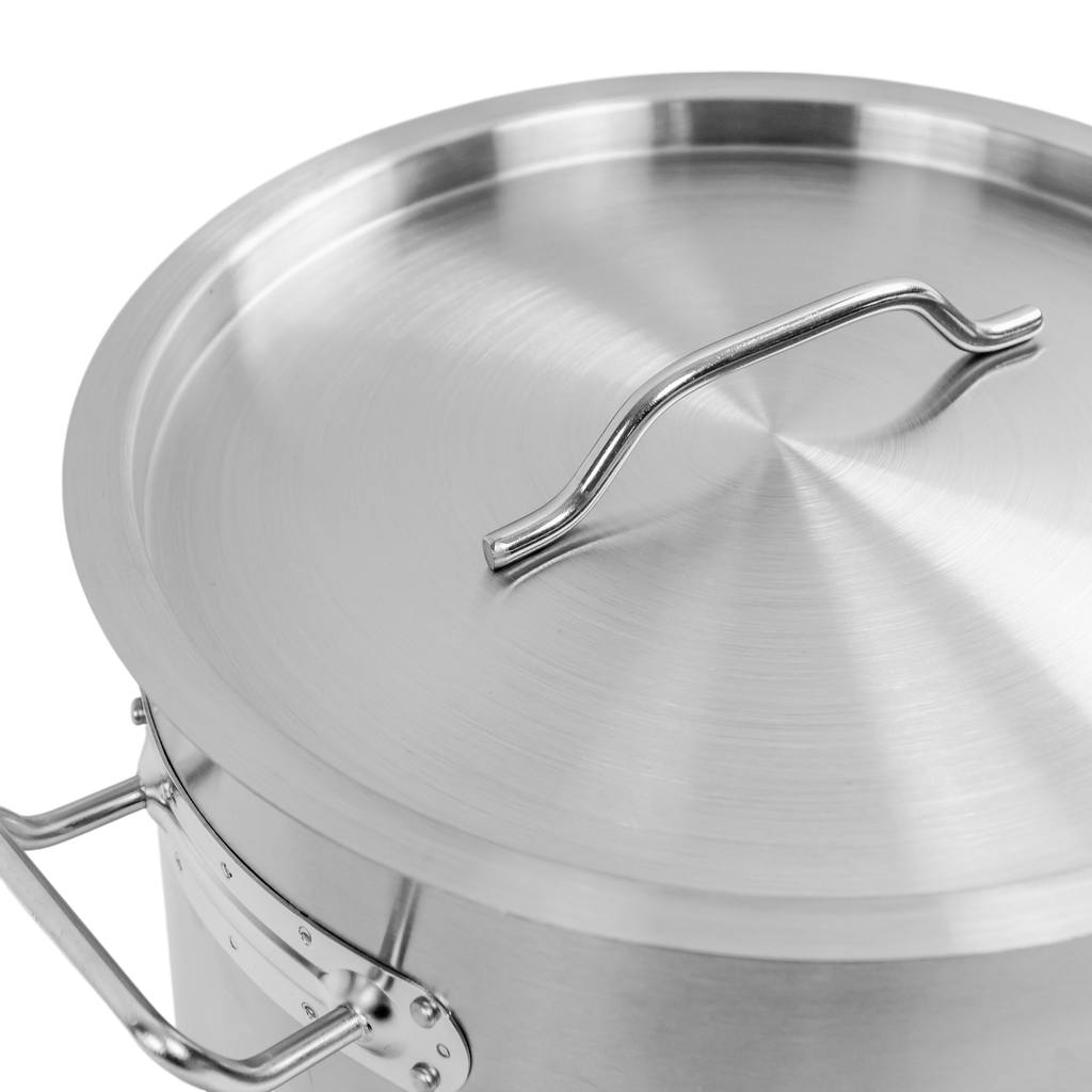Tall Catering Pot with Lid Mega-M Standard 25l Dia. 32 Cm X H 32 Cm N