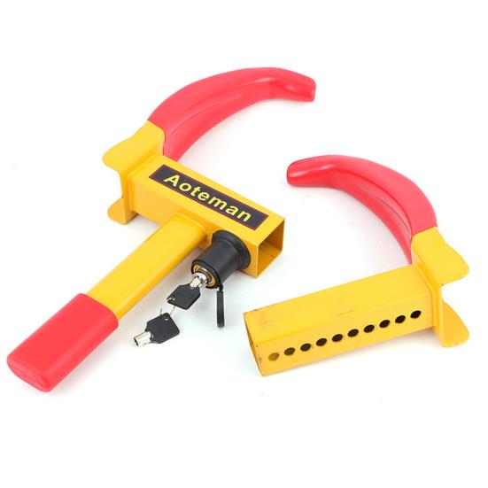 Zámek na kolo Bezpečnostní zámek na auto Vysoce pevná odolná konstrukce Univerzální Jednoduchá instalace Bezpečný zámek na kolo proti krádeži s klíči