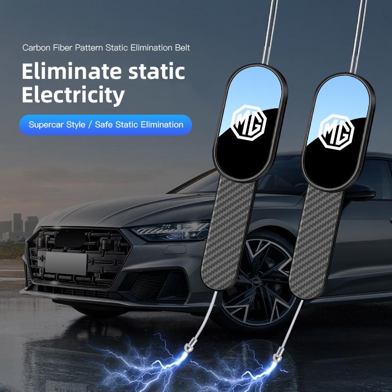 ABS Stainless Steel Carbon Fiber Patterned Automotive Static Elimination Strip For Morris Garages MG MG3 MG5 MG6 MG7 GT GS HS ZS