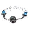 Labradorite Blue Topaz Gemstone Handmade Bracelet Jewelry BR 106