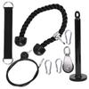 8Pcs Portable Fitness Equipment DIY Pulley Rope Exercise Arm Strength Training Triceps