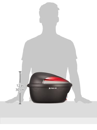 Kijima Motorcycle Parts Reembark K25-P Rear Box, 30L, Black, 908-012