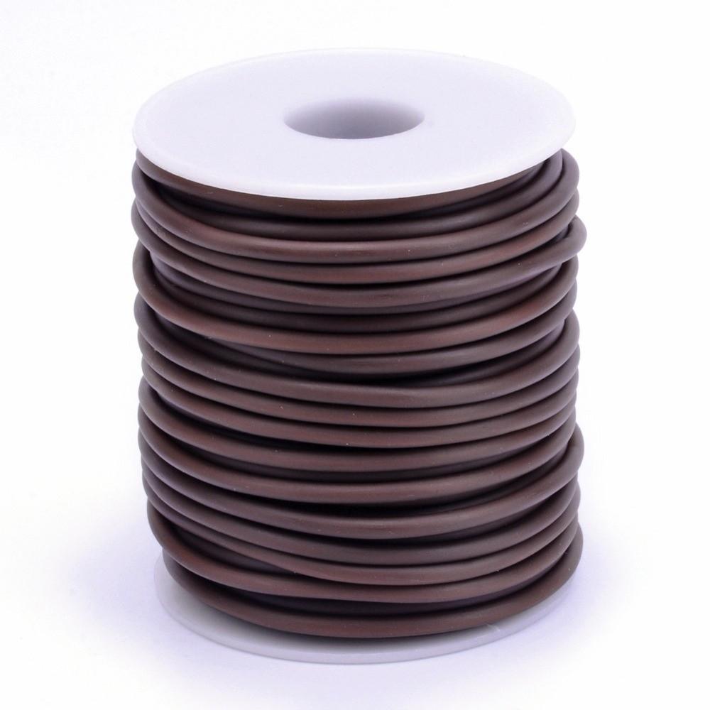 Elegant 2mm 55Yards Hollow Rubber Tubing Round Stretch Knitting Barber Cord Elastic Stitch Keeping Cords DIY Craft