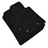 Tapis De Sol - Logo - Hyundai I10 - Velours Noir - 4 Pièces - Ajustement Précis