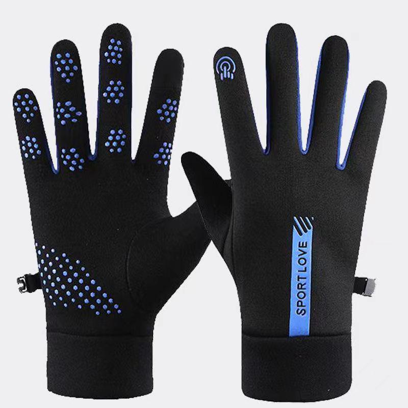 "Men's and Women's Thick Winter Warm Gloves with Touch Screen, Windproof, Non-slip for Driving and Riding."