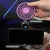 Portable Fan Mini Handheld Personal Fan Rechargeable LED Display Screen Suitable for Travel, Camping, and Outdoor Activities.
