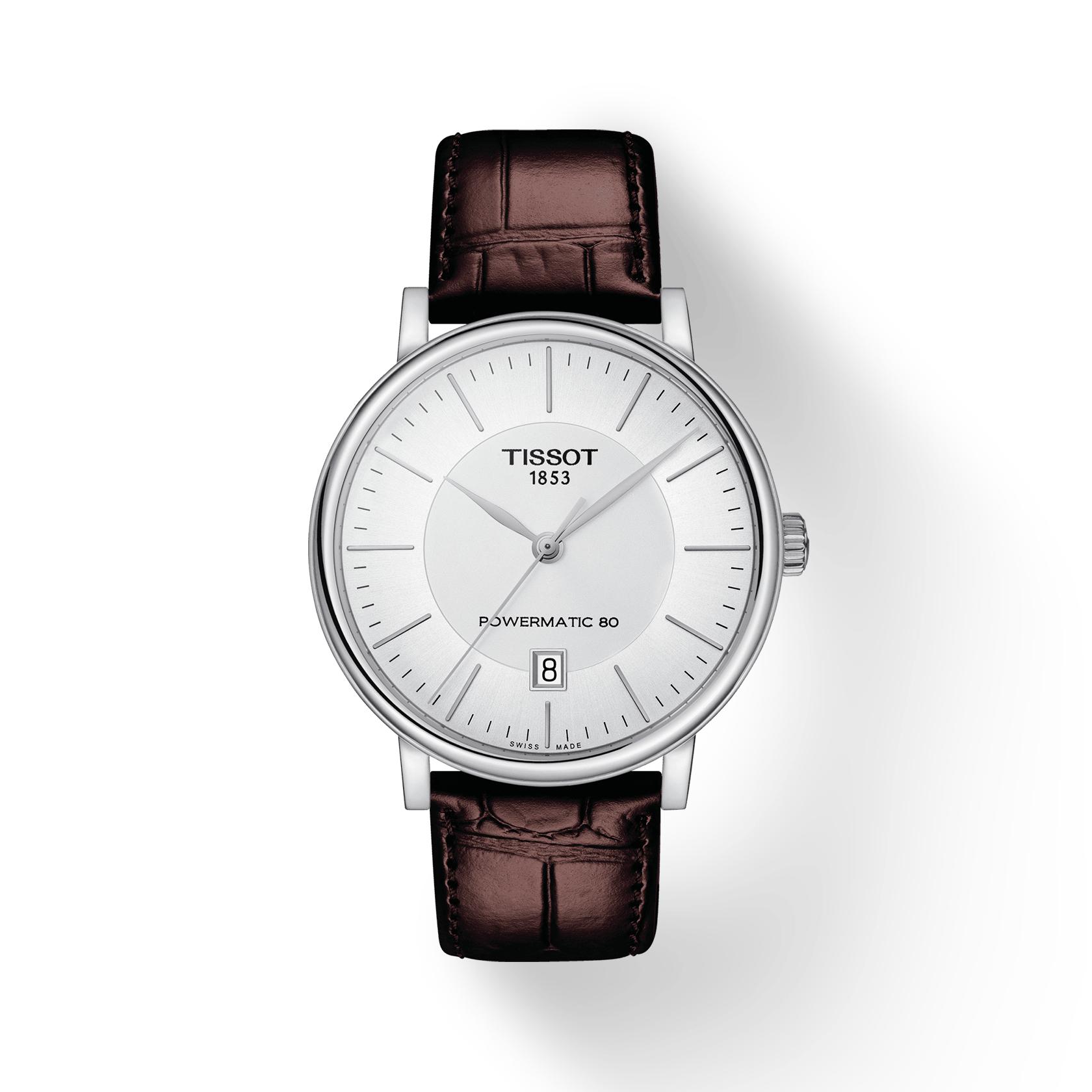 

Tissot Leather Strap silver Dial Men s Fashion Watch T122.407.16.031.00 срібний
