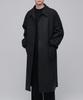 Musinsa Standard Mtr Oversized Balmacaan Coat [Charcoal Grey]