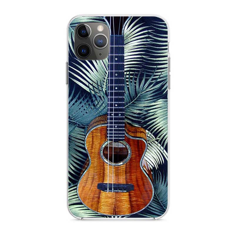 Guitar Music Soft Mobile Phone Covers For IPhone X XS MAX SE 2020 XR 11 11Pro 12 Mini Shell 8 7 6 6S Plus Transparent TPU Case