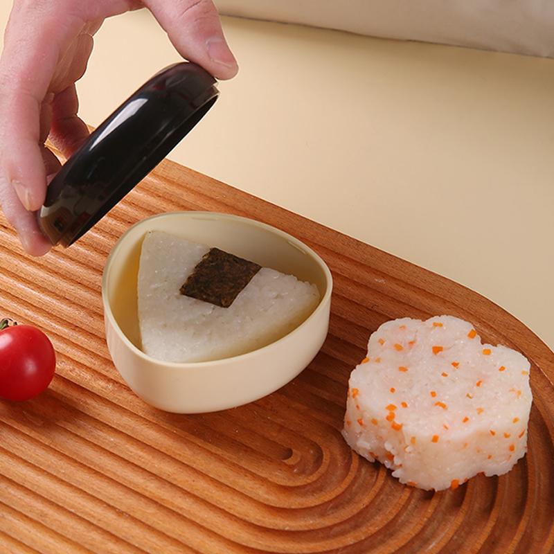 New Triangle Rice And Vegetable Roll Mould Bento Box Japanese Bento Kitchen Gadget Onigiri Maker Frame Kit Tools Sushi Lunch Box