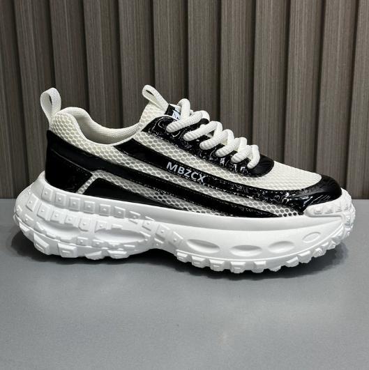 

Summer soft-soled fashionable lightweight thick-soled low-top mesh surface breathable bestseller comfortable casual shoes H57 44 чёрный