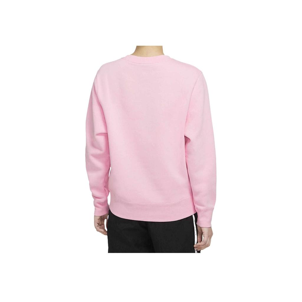 Nike Logo Print Crew Neck Sweatshirt Women Tops Pink DA3191-636