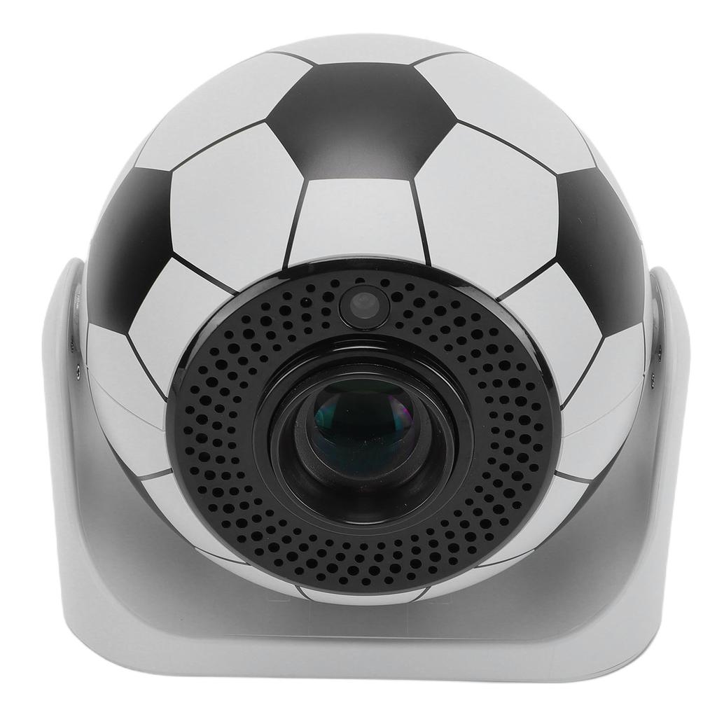 Portable Projector 1280x720P HD 200ANSI Football Shaped Outdoor Smart Movie Projector Auto Focus Trapezoidal Correction