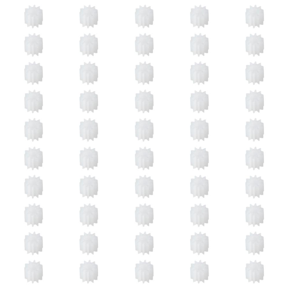 50Pcs White Reduction Gears Model 102A Motor Transmission Useful Toy Accessories  RC Car Robot
