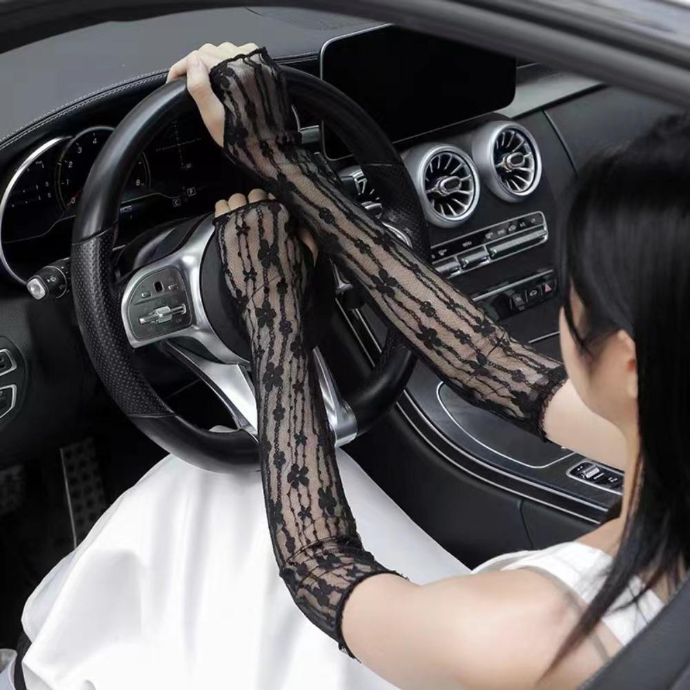 Sunscreen sleeves, butterfly ice sleeves, women's summer gloves, long arm guards, arm sleeves, driving sleeves, new