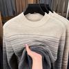 E-LITENG Men's 100% Wool Crew Neck Sweater YTMFQ1670