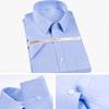 Summer Short Sleeve Non-Iron Cotton 100% Office Men's Solid Shirt