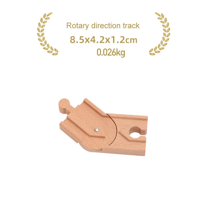 Children's Wooden Track Accessories Combination Universal Track Beech Wood Railway Train Track Toys Fit Biro All Brands Track